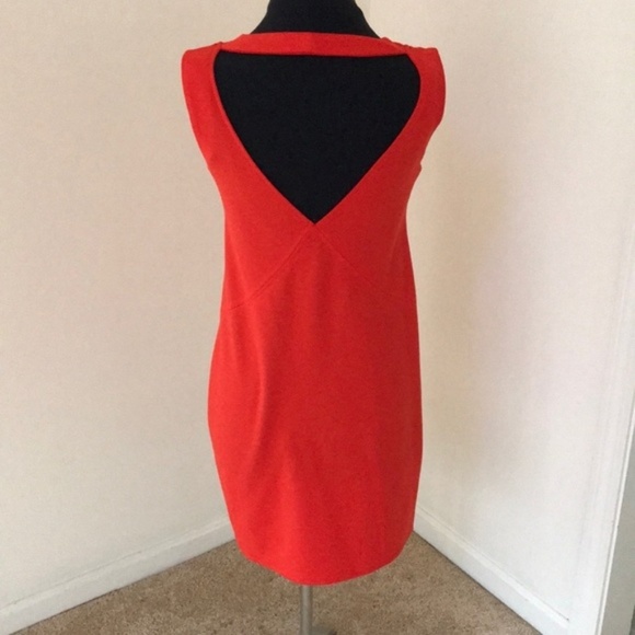 Zara size small Dark Orange Cut out Dress - Picture 4 of 5